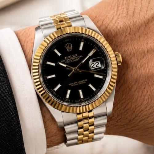 ساعة رجالية رولكس ROLEX اسود
