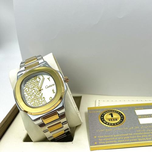 ساعة رجالية من Catera لون ابيض