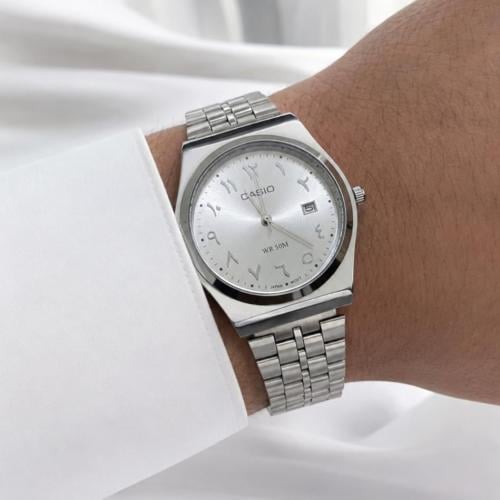 ساعة كاسيو CASIO MTP ارقام عربيه ابيض