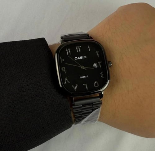 ساعة كاسيو casio LTP اسود ارقام عربية