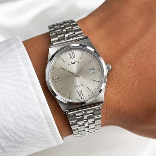 ساعة كاسيو CASIO MTP رصاصي