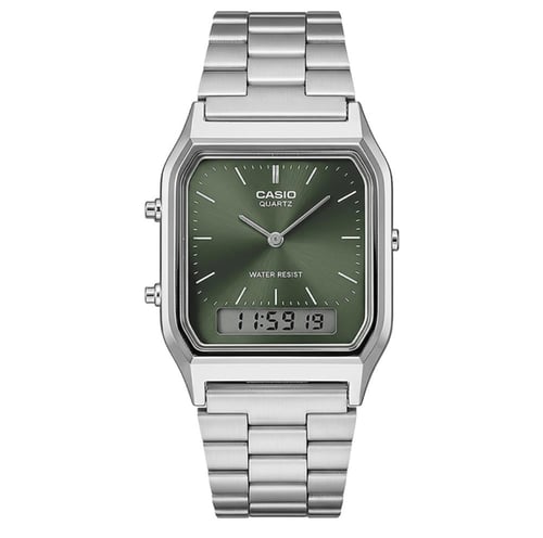 ساعة كاسيو casio vintage اخضر