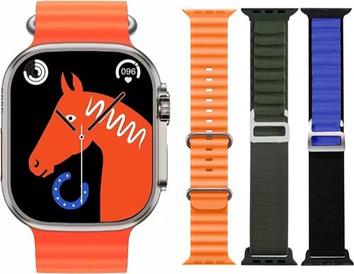 ساعة ذكية إصدار 9 مع 4 أساور هدية