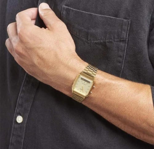 ساعة كاسيو casio vintage ذهبي