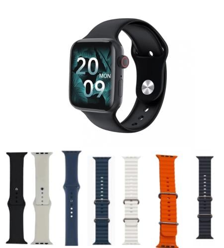 ساعة ذكية إصدار حديث مع 7 أساور مجانية