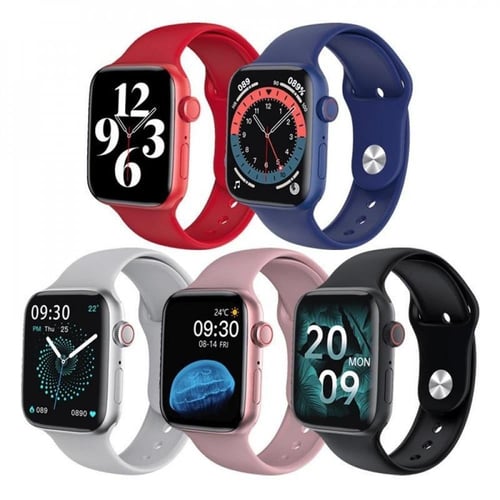 عرض 5 ساعات ذكية بلون أسود