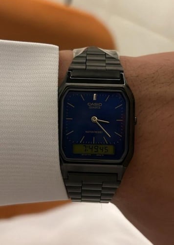 ساعة كاسيو casio vintage كحلي