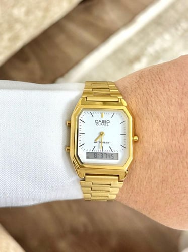 ساعة كاسيو casio vintage ابيض