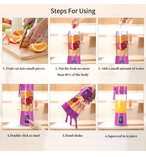 خلاط شخصي مع زجاجة محمولة2in1