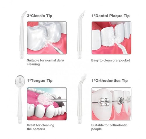 جهاز خيط لتنظيف الأسنان الكهربائي ؛