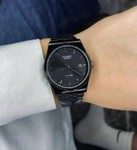 ساعة كاسيو casio MTP اسود