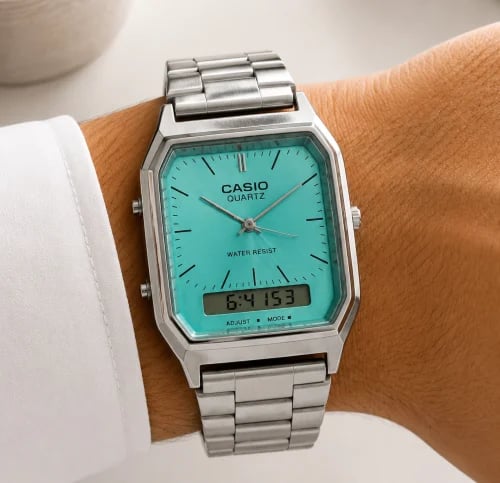 ساعة كاسيو CASIO VINTAGE تركوازي