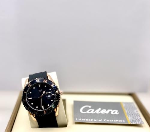 ساعة رجالية من KK لون اسود