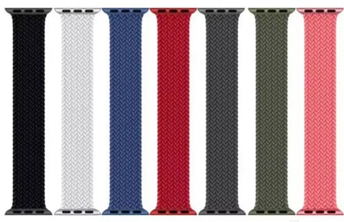 سوار قماش مطاطي للساعة الذكية مقاس 44-42