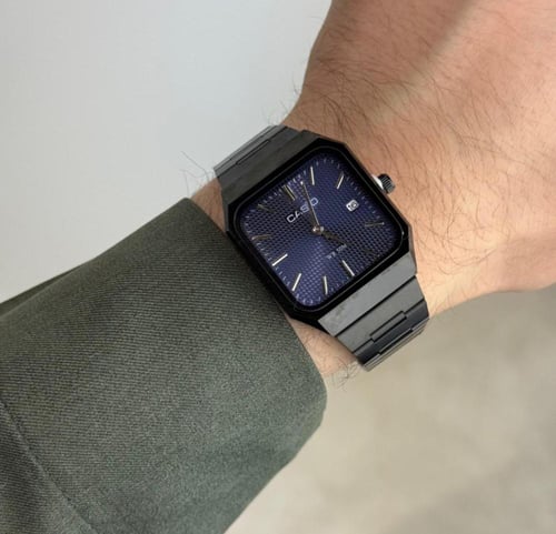 ساعة كاسيو MTP مربع كحلي