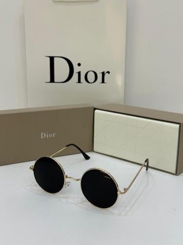 نظارة Dior اسود اطار ذهبي