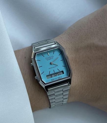 ساعة كاسيو casio vintage ازرق