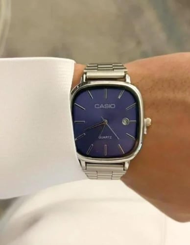 ساعة كاسيو casio LTP ازرق غامق