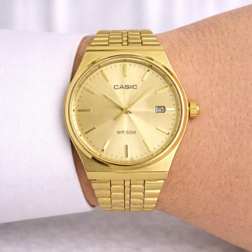 ساعة كاسيو casio MTP ذهبي