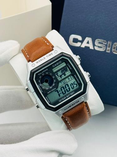 ساعة كاسيو AE-1200WH جلد بني فاتح