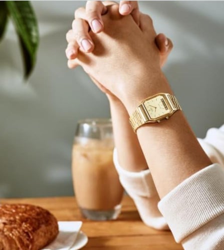 ساعة كاسيو casio vintage ذهبي