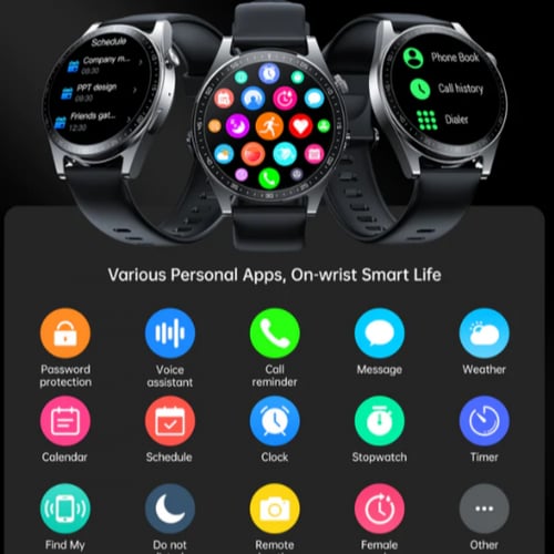 ساعة ذكية انيقة كلاسكية جيروم بمواصفات عصرية JR-FC...