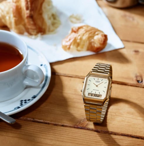 ساعة كاسيو casio vintage ابيض