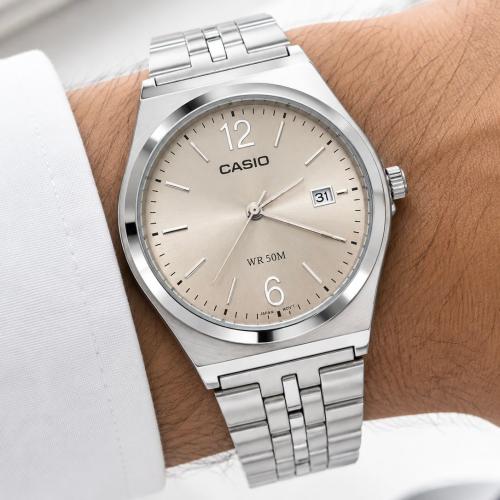 ساعة كاسيو CASIO MTP اللون رصاصي