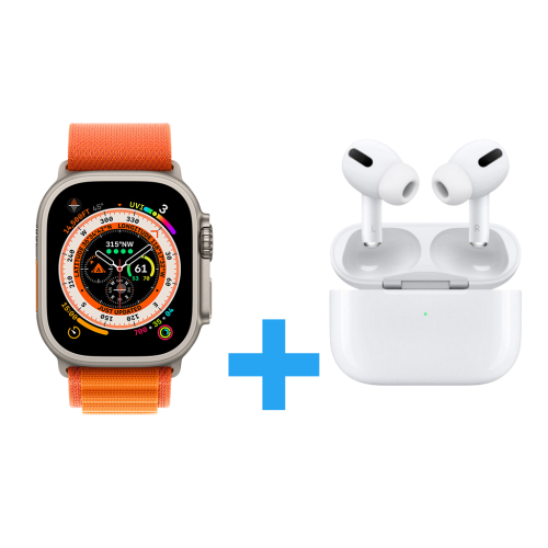 العرض الاقوى ساعة الترا 9+سماعة شبيهة ابل برو