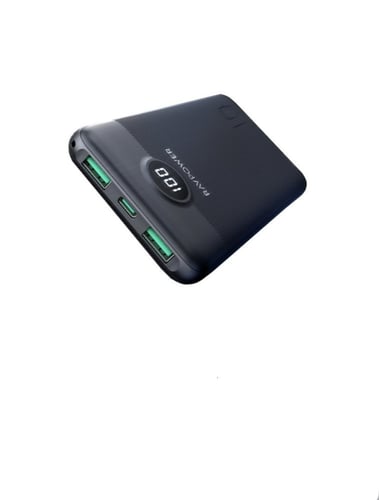 شاحن متنقل راف باور بايونير 10000 بتقنية PD أسود