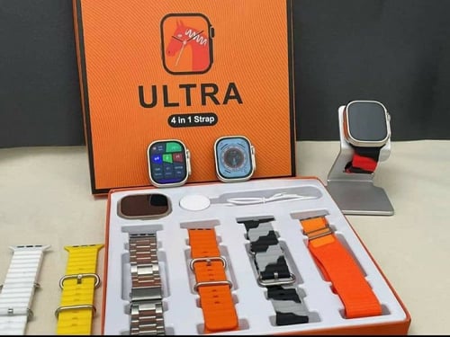ساعة ذكية إصدار 9 مع 4 أساور هدية