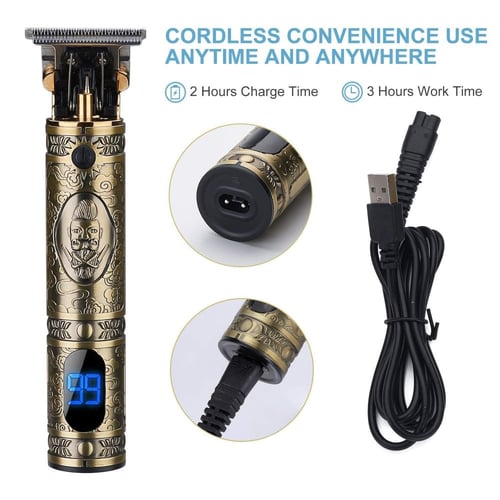 ماكينة حلاقة للرجال وتشذيب الشعر شاشة رقمية