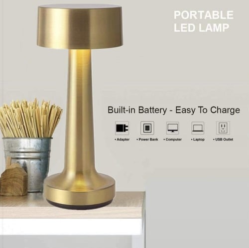 مصباح طاولة LED محمول من اتش جيه بي فيسو مع مستشعر...