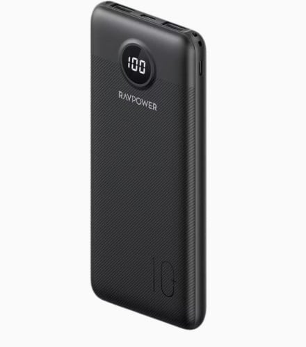 شاحن متنقل راف باور بايونير 10000 بتقنية PD أسود