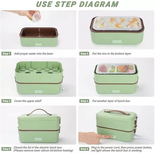 لانش بوكس ذكي بميزة تسخين الطعام