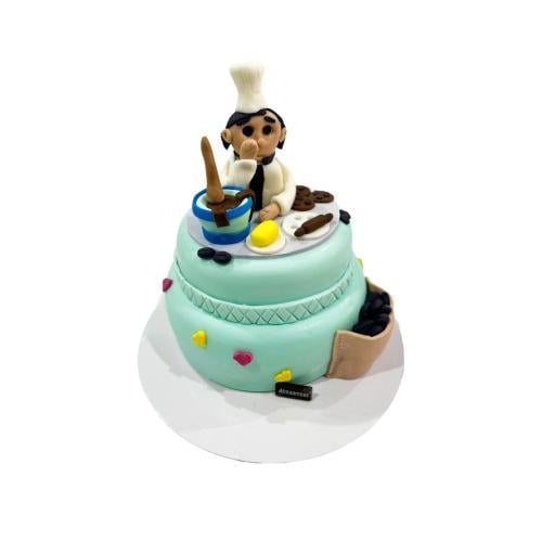 كيكة طباخ - عجينة سكر