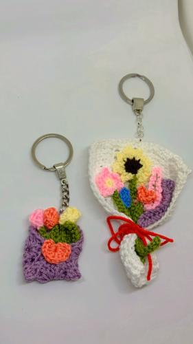 Mini bouquet keychain