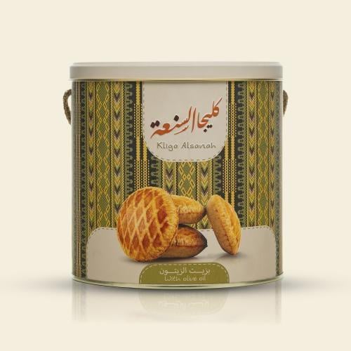 كليجا السنعة وسط بالدبس(زيت الزيتون)