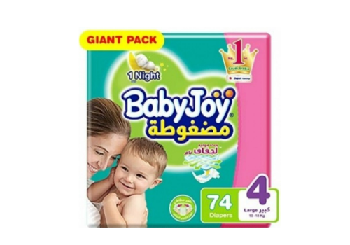بيبي جوي جايِنت حفائظ أطفال رقم 4 - 74حفاظة