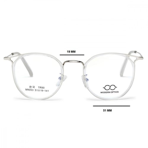 نظاره طبيه من المعدن مناسبه للجنسين واللون فضي * ش...