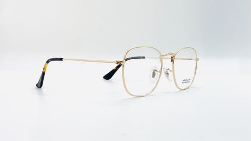 نظارة طبية معدن مربعة مناسبة للجنسين اللون ذهبي رق...