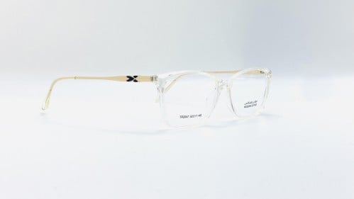 نظارة طبية بلاستيك مستطيلة مناسبة للجنسين اللون شف...