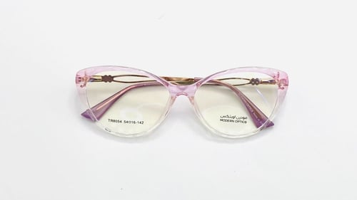 نظارة طبية نسائية بلاستيك عين القطة (كات آي) شفاف...