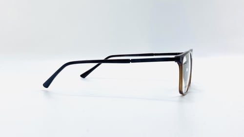 نظارة طبية بلاستيك مربعة مناسبة للجنسين اللون بني...