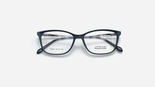 نظارة طبية بلاستيك مستطيلة مناسبة للجنسين اللون أس...