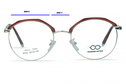 نظارة طبية مناسبة للجنسين معدن رقم الموديل 9008C3...