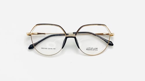 نظارة طبية سداسية مصنوعة من المعدن مناسبة للجنسين...