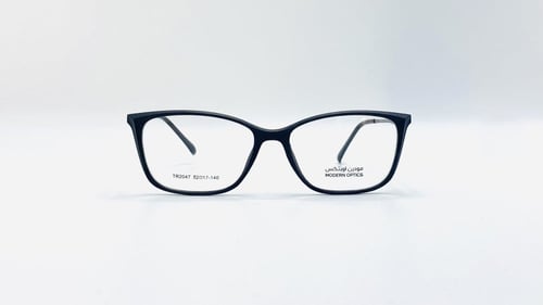 نظارة طبية بلاستيك مستطيلة مناسبة للجنسين اللون أس...