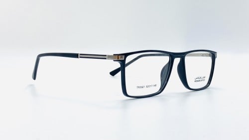 نظارة طبية بلاستيك مستطيلة مناسبة للجنسين اللون أس...