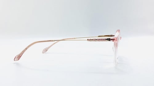 نظارة طبية نسائية بلاستيك دائرية اللون وردي رقم ال...